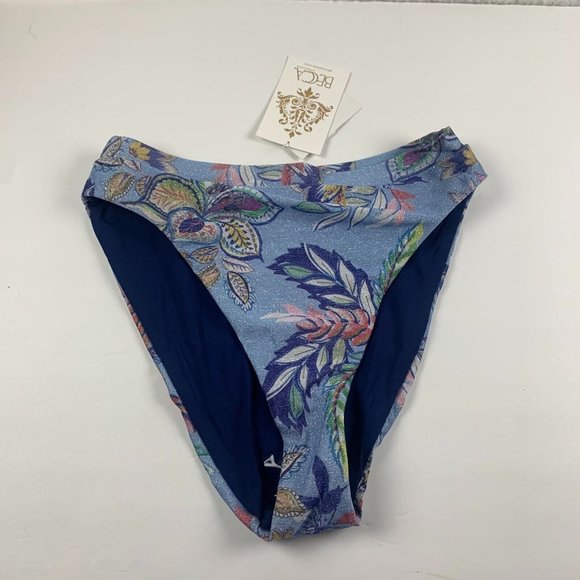 Becca South Pacific Danielle French Cut Women's Swim‎ Bottom Blue Small NWT 6271 - Picture 1 of 6